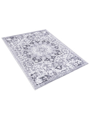 Light Gray 8' x 11' Renaissance Washable Rectangle Rug