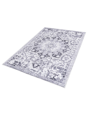Light Gray 8' x 11' Renaissance Washable Rectangle Rug
