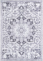 Light Gray 8' x 11' Renaissance Washable Rectangle Rug