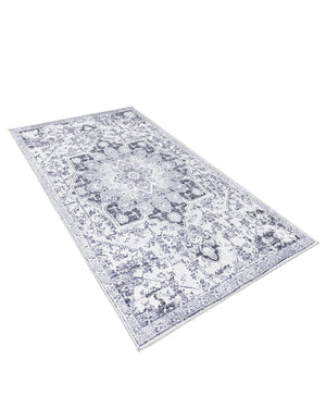 Light Gray 6' x 9' Renaissance Washable Rectangle Rug