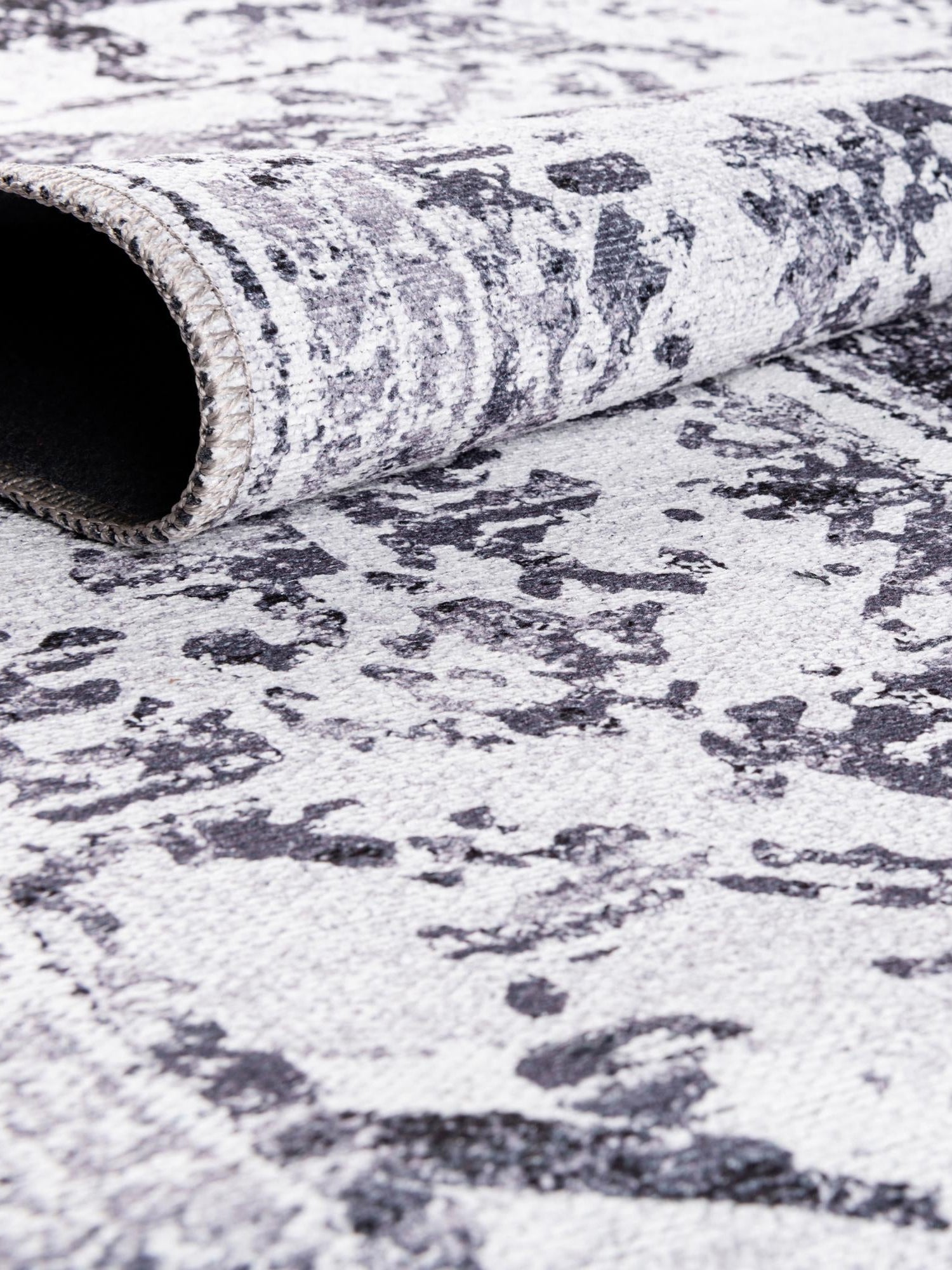 Washable Light Gray 5' 3 x 8' Renaissance Rectangle Area Rug Easy to Clean Stain Resistant & Durable Colorful Distressed Vintage Carpet for Sale at Rug Engine