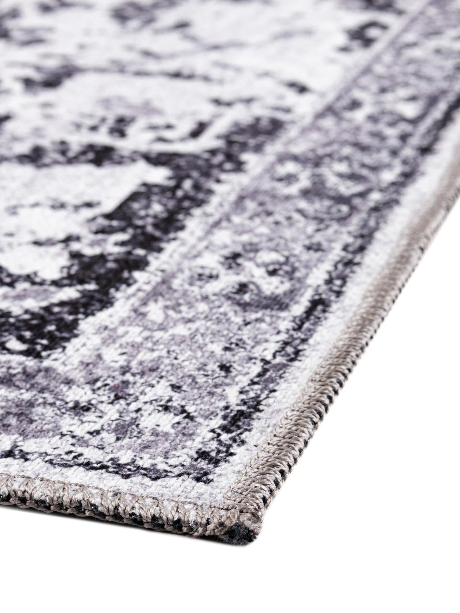 Washable Light Gray 10' 6 x 10' 6 Renaissance Square Area Rug Easy to Clean Stain Resistant & Durable Colorful Distressed Vintage Carpet for Sale at Rug Engine