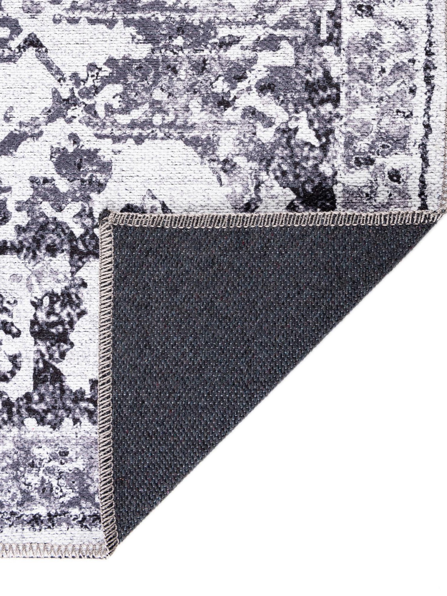 Washable Light Gray 7' 10 x 7' 10 Renaissance Square Area Rug Easy to Clean Stain Resistant & Durable Colorful Distressed Vintage Carpet for Sale at Rug Engine
