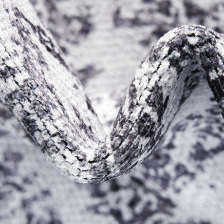 Washable Light Gray 2' x 8' Renaissance Runner Area Rug Easy to Clean Stain Resistant & Durable Colorful Distressed Vintage Carpet for Sale at Rug Engine