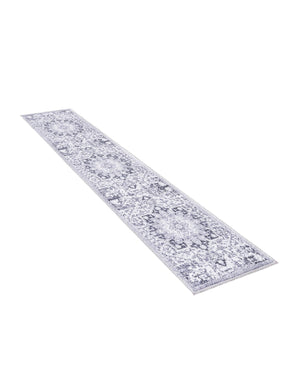 Light Gray 2' x 8' Renaissance Washable Runner Rug