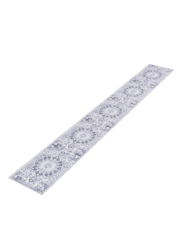 Light Gray 2' x 13' Renaissance Washable Runner Rug