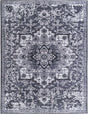 Washable Dark Gray 9' 2 x 12' Renaissance Rectangle Area Rug Easy to Clean Stain Resistant & Durable Colorful Distressed Vintage Carpet for Sale at Rug Engine
