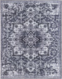 Dark Gray 8' x 10' Renaissance Washable Rectangle Rug