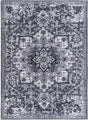Dark Gray 7' 3 x 10' Renaissance Washable Rectangle Rug