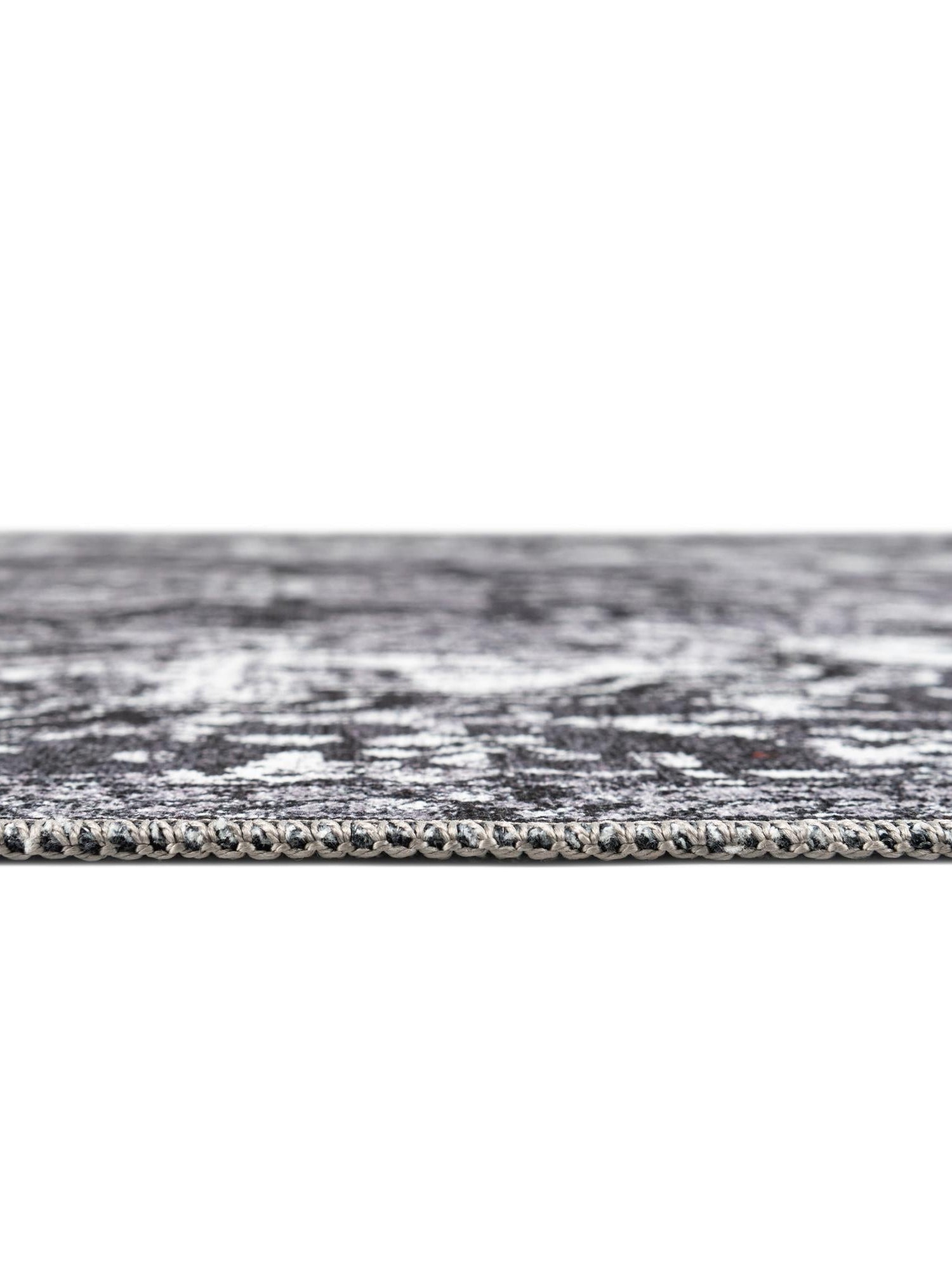 Washable Dark Gray 10' 6 x 14' 1 Renaissance Rectangle Area Rug Easy to Clean Stain Resistant & Durable Colorful Distressed Vintage Carpet for Sale at Rug Engine