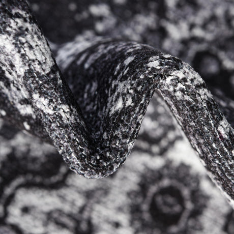 Washable Dark Gray 2' x 13' 1 Renaissance Runner Area Rug Easy to Clean Stain Resistant & Durable Colorful Distressed Vintage Carpet for Sale at Rug Engine