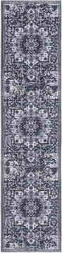 Dark Gray 2' x 8' Renaissance Washable Runner Rug