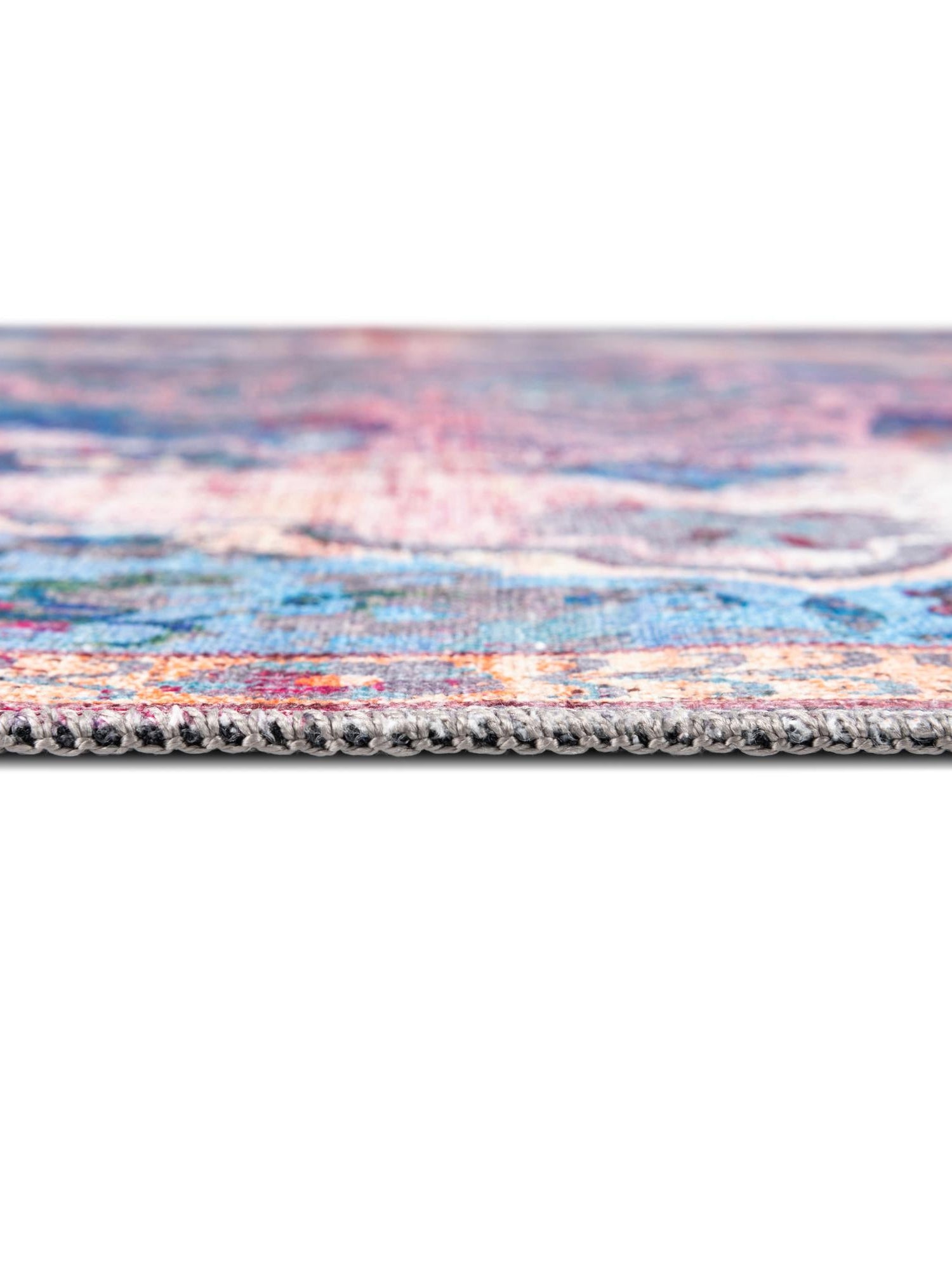 Washable Tie Dye 10' 6 x 13' Renaissance Rectangle Area Rug Easy to Clean Stain Resistant & Durable Colorful Distressed Vintage Carpet for Sale at Rug Engine