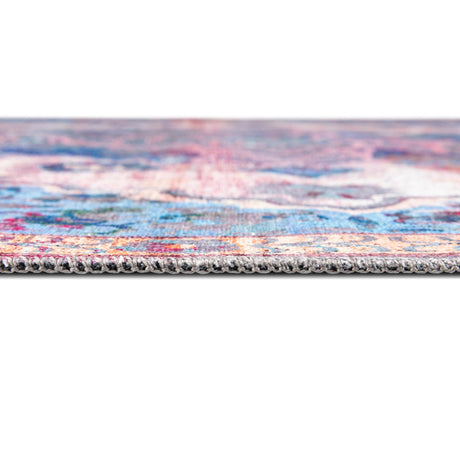 Washable Tie Dye 10' 6 x 13' Renaissance Rectangle Area Rug Easy to Clean Stain Resistant & Durable Colorful Distressed Vintage Carpet for Sale at Rug Engine