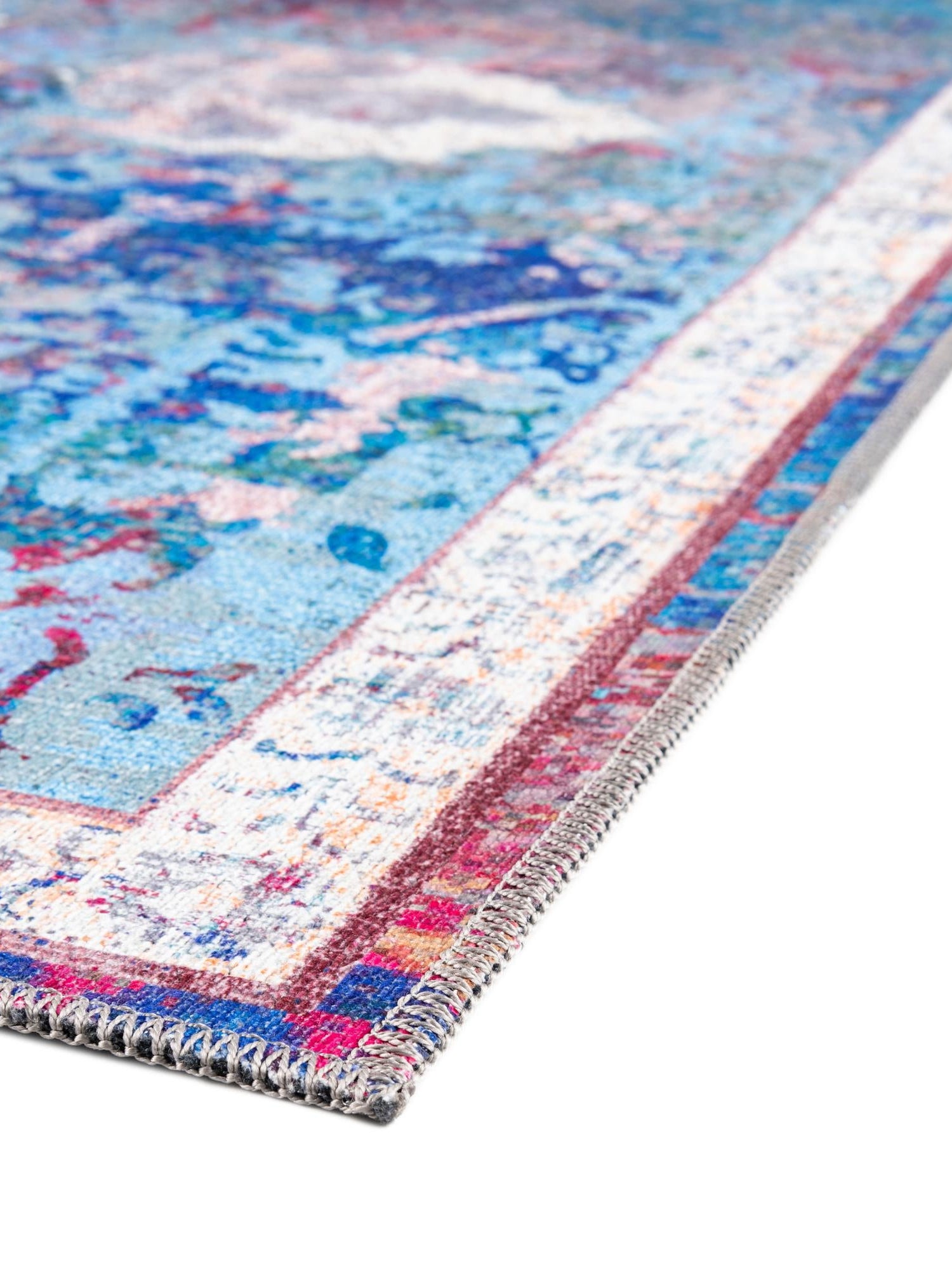 Washable Tie Dye 10' 6 x 13' Renaissance Rectangle Area Rug Easy to Clean Stain Resistant & Durable Colorful Distressed Vintage Carpet for Sale at Rug Engine