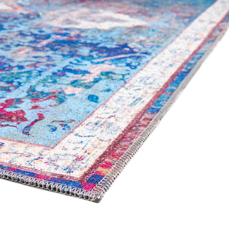 Washable Tie Dye 10' 6 x 13' Renaissance Rectangle Area Rug Easy to Clean Stain Resistant & Durable Colorful Distressed Vintage Carpet for Sale at Rug Engine