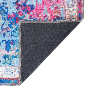 Washable Tie Dye 10' 6 x 14' Renaissance Rectangle Area Rug Easy to Clean Stain Resistant & Durable Colorful Distressed Vintage Carpet for Sale at Rug Engine