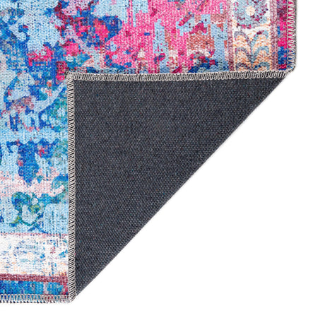 Washable Tie Dye 10' 6 x 13' Renaissance Rectangle Area Rug Easy to Clean Stain Resistant & Durable Colorful Distressed Vintage Carpet for Sale at Rug Engine