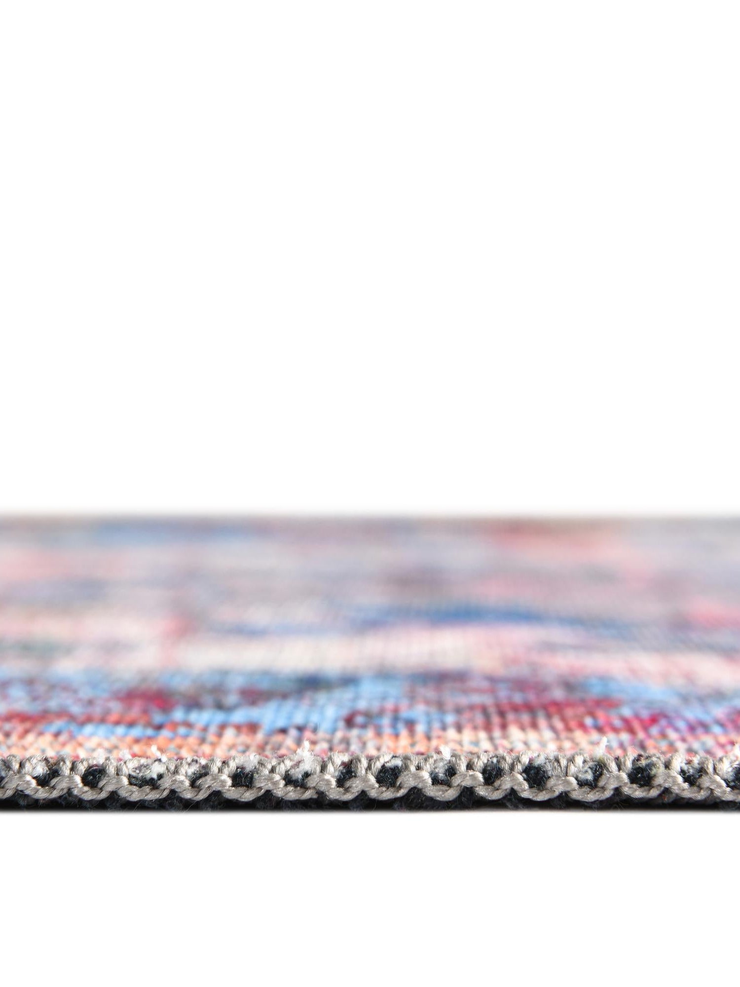 Washable Tie Dye 2' 7 x 12' Renaissance Runner Area Rug Easy to Clean Stain Resistant & Durable Colorful Distressed Vintage Carpet for Sale at Rug Engine