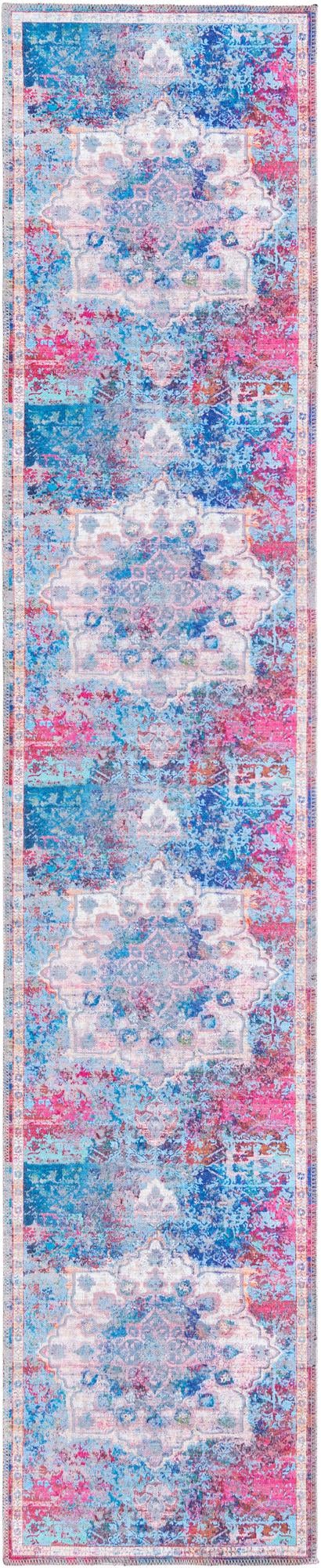 Tie Dye 2' x 10' Renaissance Washable Runner Rug