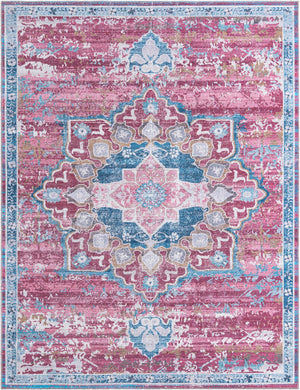 Antique Pink 10' 6 x 13' Renaissance Washable Rectangle Rug