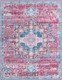 Antique Pink 10' 6 x 13' Renaissance Washable Rectangle Rug