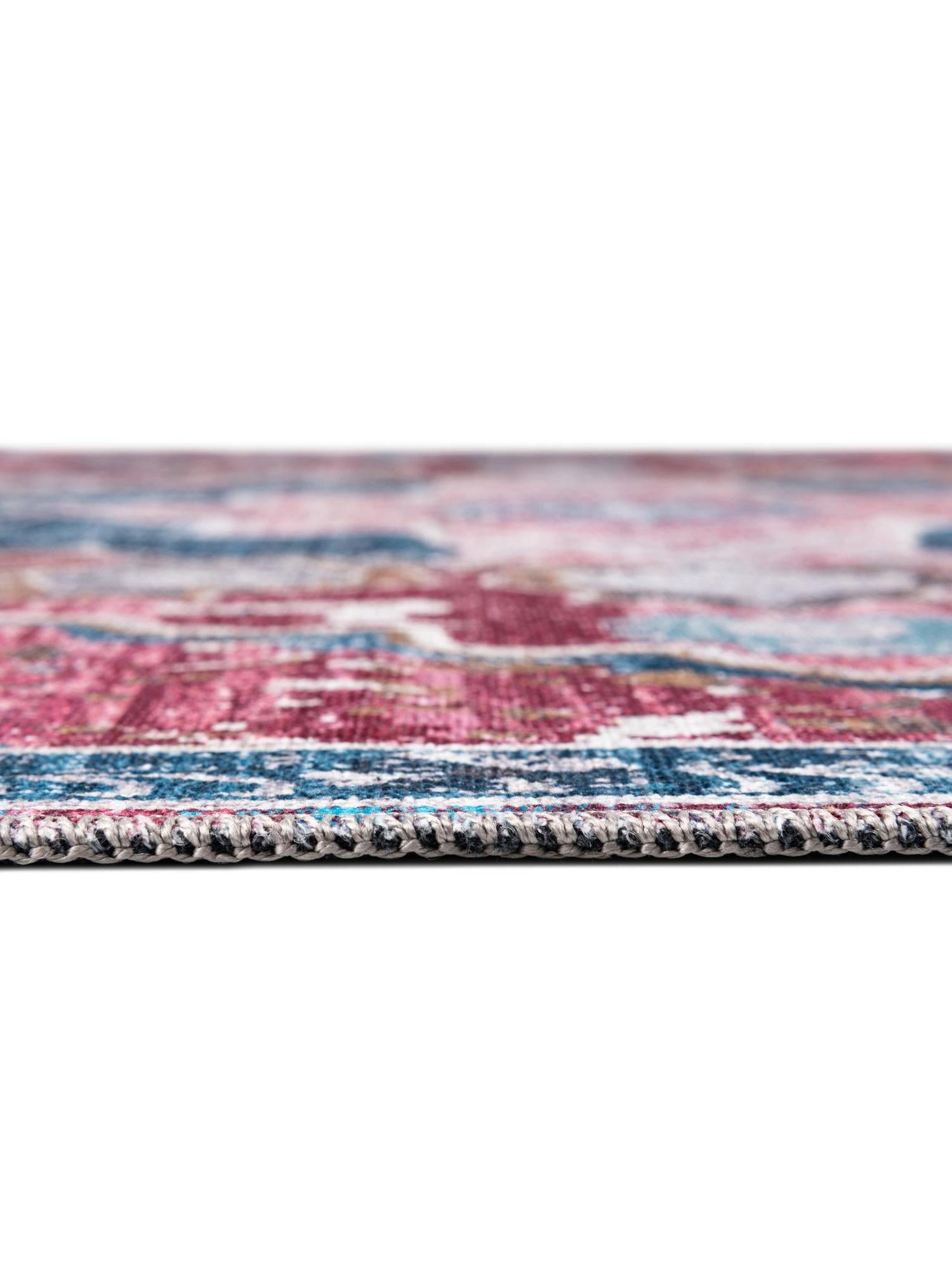 Washable Antique Pink 10' 6 x 14' Renaissance Rectangle Area Rug Easy to Clean Stain Resistant & Durable Colorful Distressed Vintage Carpet for Sale at Rug Engine