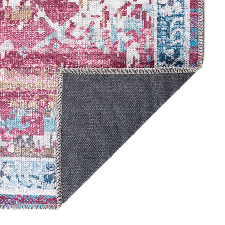 Washable Antique Pink 10' 6 x 10' 6 Renaissance Square Area Rug Easy to Clean Stain Resistant & Durable Colorful Distressed Vintage Carpet for Sale at Rug Engine