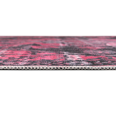 Washable Antique Rose 10' 6 x 13' Renaissance Rectangle Area Rug Easy to Clean Stain Resistant & Durable Colorful Distressed Vintage Carpet for Sale at Rug Engine