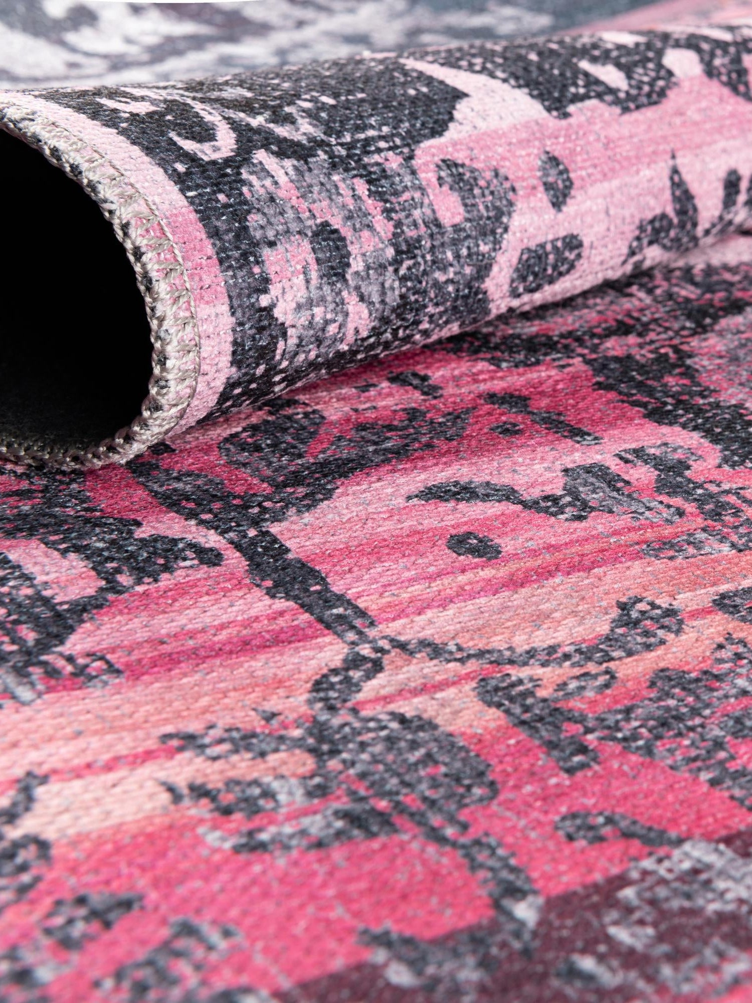 Washable Antique Rose 9' 2 x 12' Renaissance Rectangle Area Rug Easy to Clean Stain Resistant & Durable