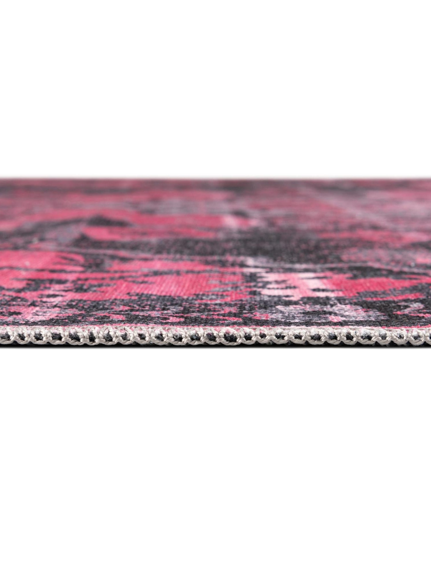 Washable Antique Rose 7' 3 x 7' 3 Renaissance Square Area Rug Easy to Clean Stain Resistant & Durable Colorful Distressed Vintage Carpet for Sale at Rug Engine