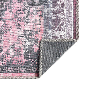 Antique Rose 3' x 12' Renaissance Washable Runner Rug