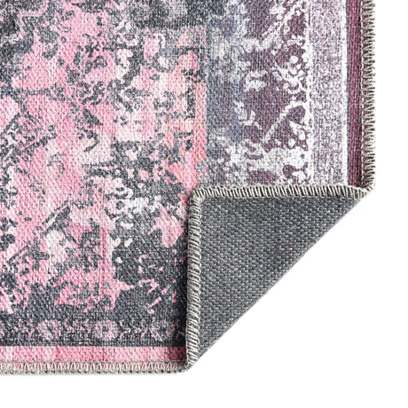 Washable Antique Rose 2' 7 x 12' Renaissance Runner Area Rug Easy to Clean Stain Resistant & Durable Colorful Distressed Vintage Carpet for Sale at Rug Engine