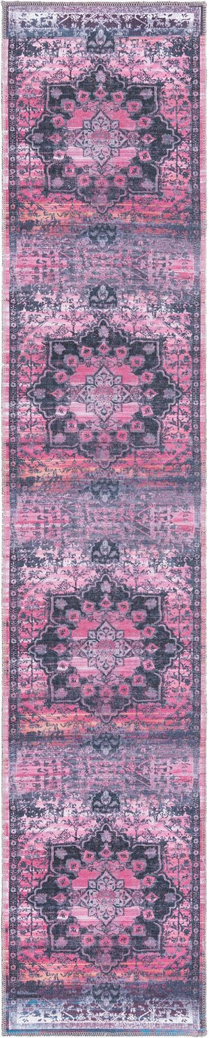 Antique Rose 2' x 10' Renaissance Washable Runner Rug