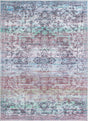 Washable Blue Green 10' 6 x 13' 1 Renaissance Rectangle Area Rug Easy to Clean Stain Resistant & Durable