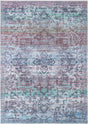 Blue Green 8' x 11' Renaissance Washable Rectangle Rug