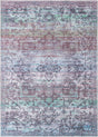 Blue Green 7' 3 x 10' Renaissance Washable Rectangle Rug
