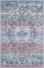 Blue Green 6' x 9' Renaissance Washable Rectangle Rug