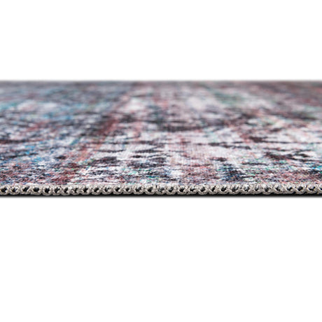 Washable Blue Green 10' 6 x 10' 6 Renaissance Square Area Rug Easy to Clean Stain Resistant & Durable Colorful Distressed Vintage Carpet for Sale at Rug Engine