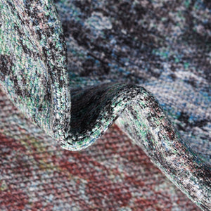Blue Green 2' x 13' Renaissance Washable Runner Rug