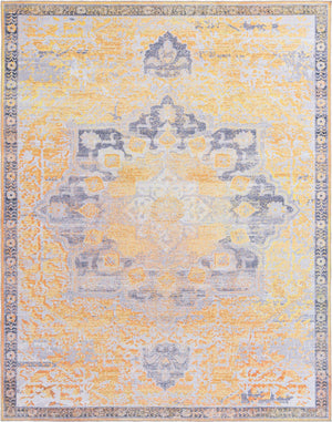 Tuscan Yellow 8' x 10' Renaissance Washable Rectangle Rug