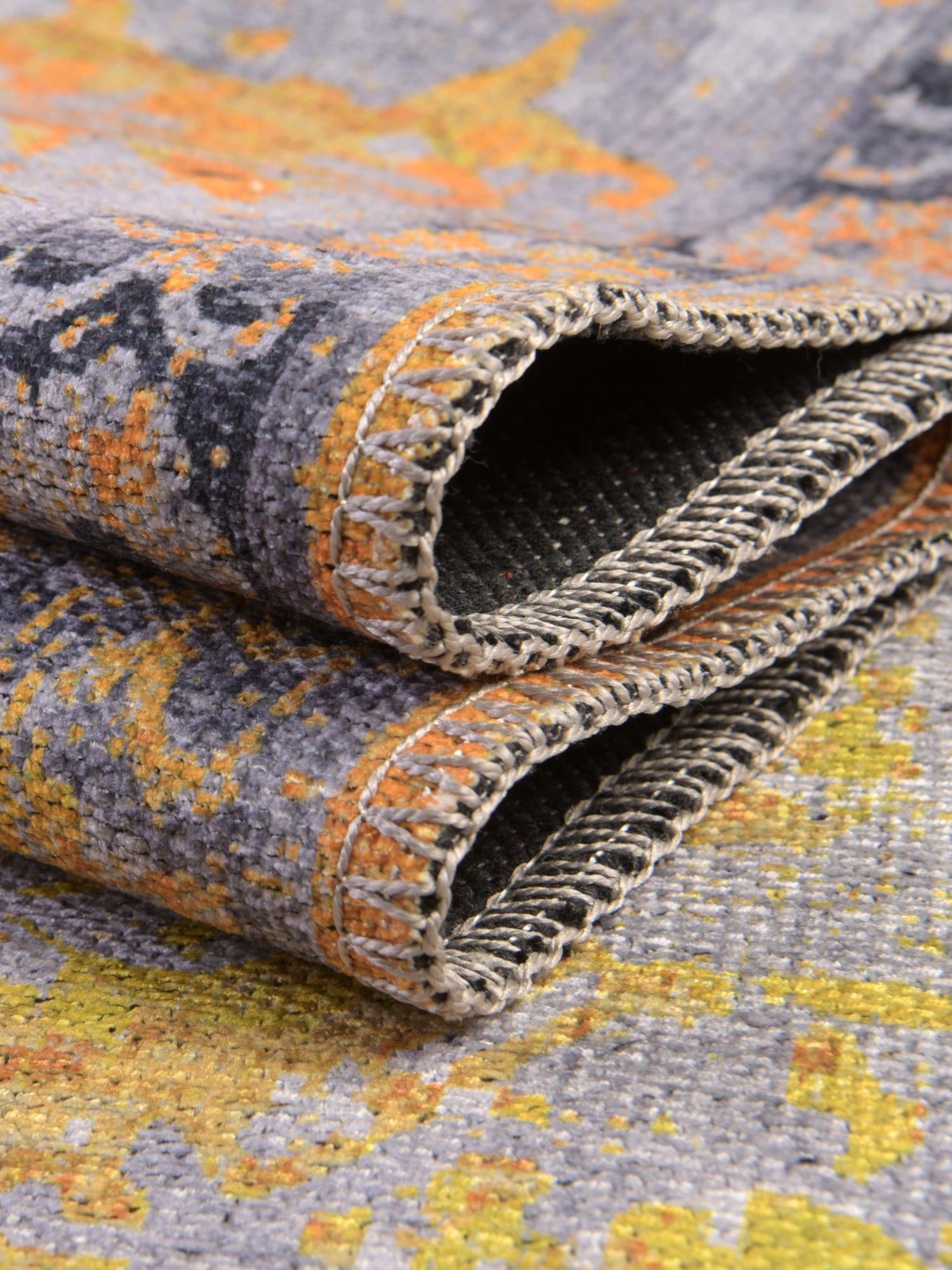 Washable Tuscan Yellow 3' 3 x 5' 3 Renaissance Rectangle Area Rug Easy to Clean Stain Resistant & Durable Colorful Distressed Vintage Carpet for Sale at Rug Engine