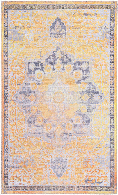 Tuscan Yellow 3' 3 x 5' 3 Renaissance Washable Rectangle Rug