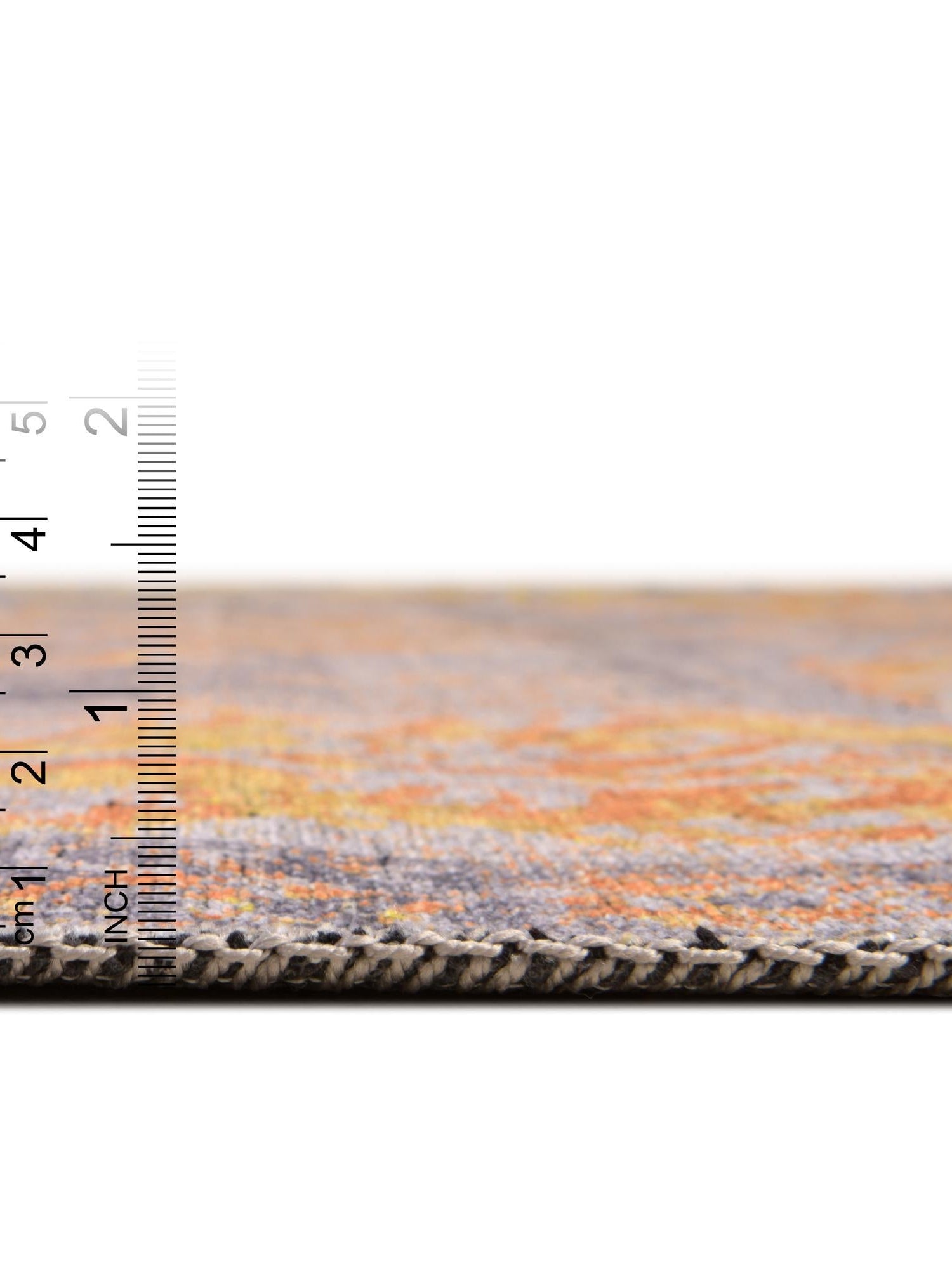 Washable Tuscan Yellow 2' x 6' 1 Renaissance Runner Area Rug Easy to Clean Stain Resistant & Durable