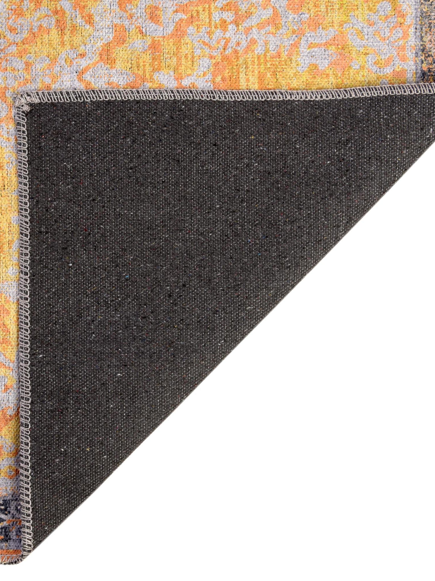 Washable Tuscan Yellow 2' 7 x 12' Renaissance Runner Area Rug Easy to Clean Stain Resistant & Durable Colorful Distressed Vintage Carpet for Sale at Rug Engine