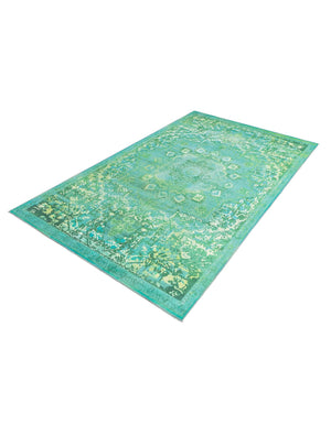 Spring Green 6' x 9' Renaissance Washable Rectangle Rug