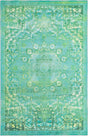 Spring Green 6' x 9' Renaissance Washable Rectangle Rug