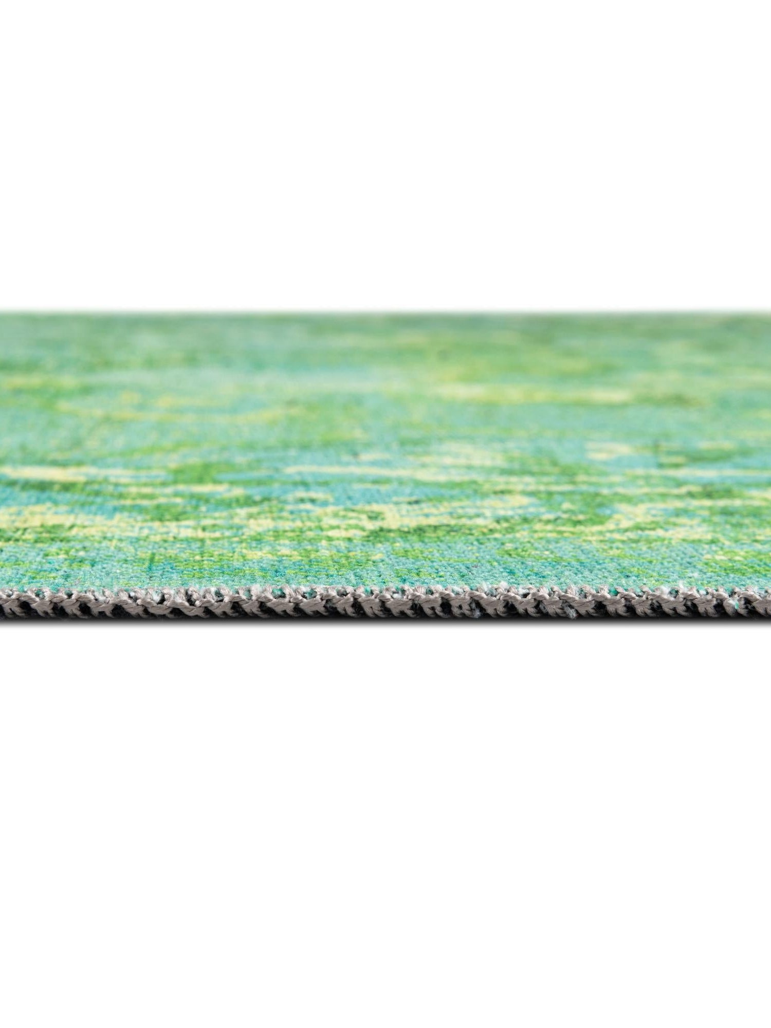 Washable Spring Green 2' x 3' 1 Renaissance Rectangle Area Rug Easy to Clean Stain Resistant & Durable Colorful Distressed Vintage Carpet for Sale at Rug Engine