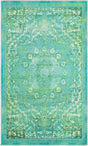 Spring Green 3' 3 x 5' 3 Renaissance Washable Rectangle Rug