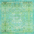 Spring Green 7' 3 x 7' 3 Renaissance Washable Square Rug